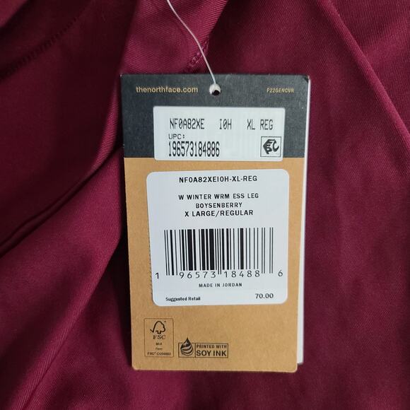 The north Face Winter Warm Essential leggings Boysenberry Size xl Performance - Picture 10 of 10